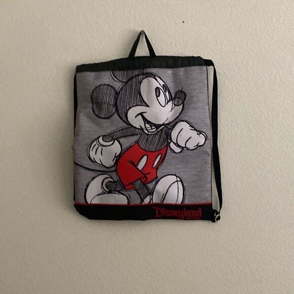 DISNEY Mickey Sketch Drawstring Backpack NWOT - Picture 1 of 8